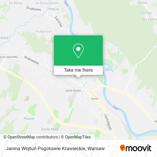 Janina Wojtuń Pogotowie Krawieckie map