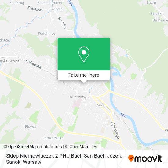 Sklep Niemowlaczek 2 PHU Bach San Bach Józefa Sanok map