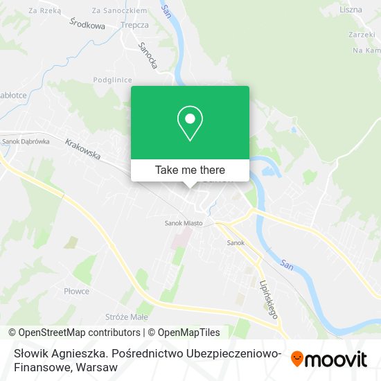 Słowik Agnieszka. Pośrednictwo Ubezpieczeniowo-Finansowe map