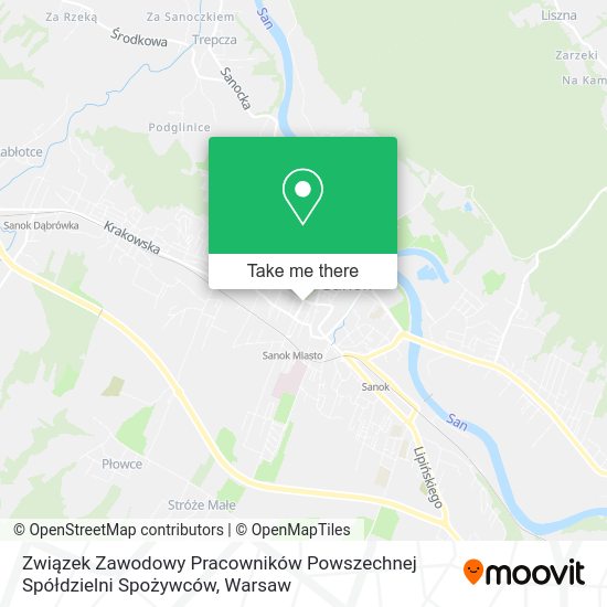 Związek Zawodowy Pracowników Powszechnej Spółdzielni Spożywców map