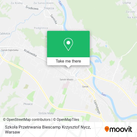 Szkoła Przetrwania Biescamp Krzysztof Nycz map