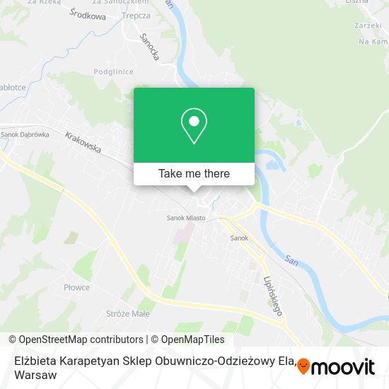 Elżbieta Karapetyan Sklep Obuwniczo-Odzieżowy Ela map