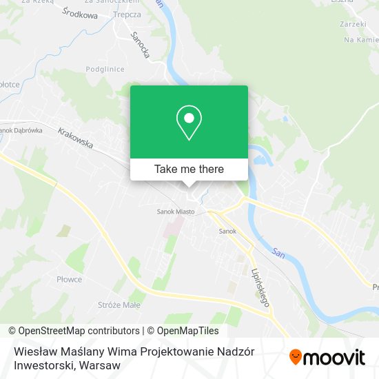 Wiesław Maślany Wima Projektowanie Nadzór Inwestorski map