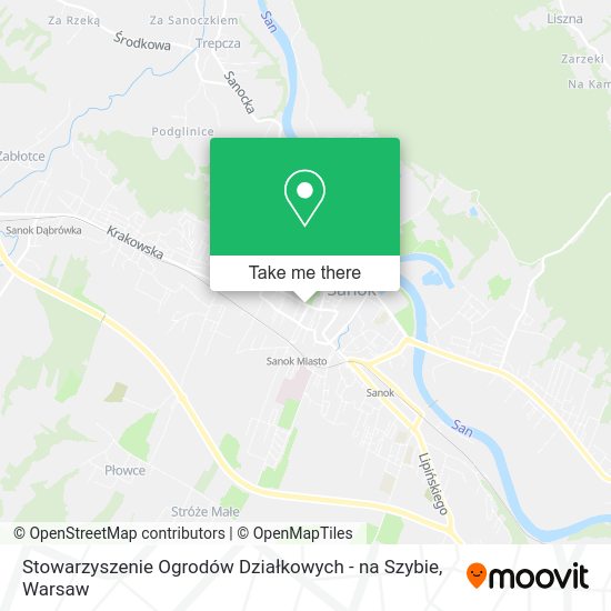 Stowarzyszenie Ogrodów Działkowych - na Szybie map