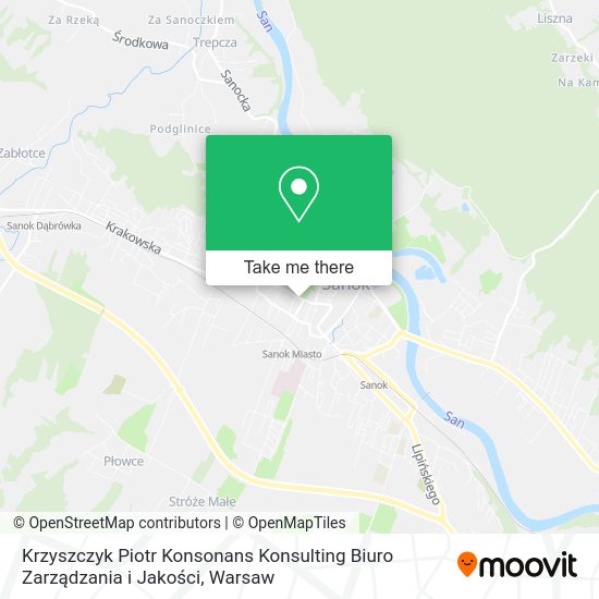 Krzyszczyk Piotr Konsonans Konsulting Biuro Zarządzania i Jakości map