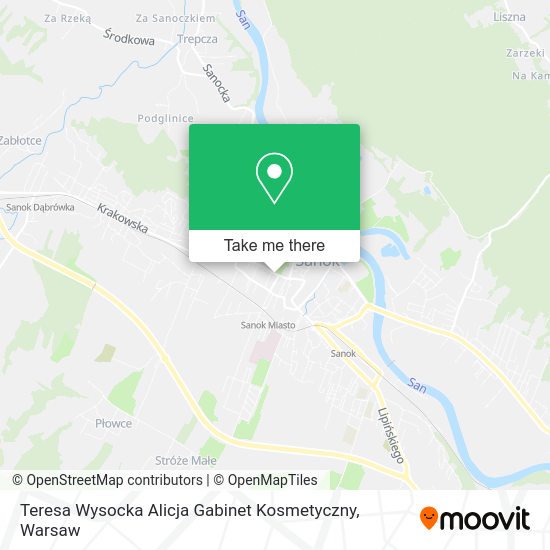 Teresa Wysocka Alicja Gabinet Kosmetyczny map