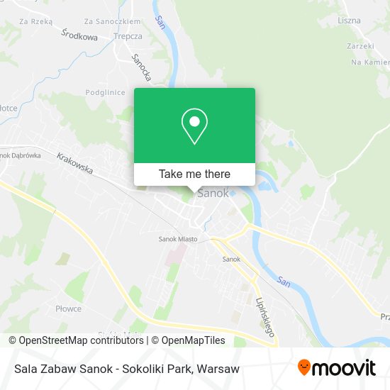 Sala Zabaw Sanok - Sokoliki Park map