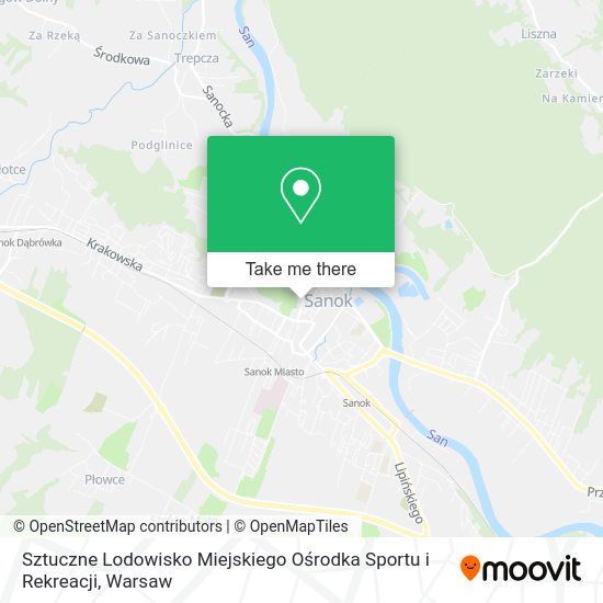 Sztuczne Lodowisko Miejskiego Ośrodka Sportu i Rekreacji map