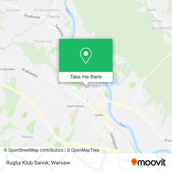 Rugby Klub Sanok map