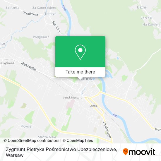 Zygmunt Pietryka Pośrednictwo Ubezpieczeniowe map