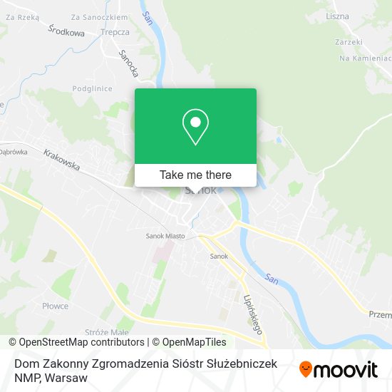 Карта Dom Zakonny Zgromadzenia Sióstr Służebniczek NMP