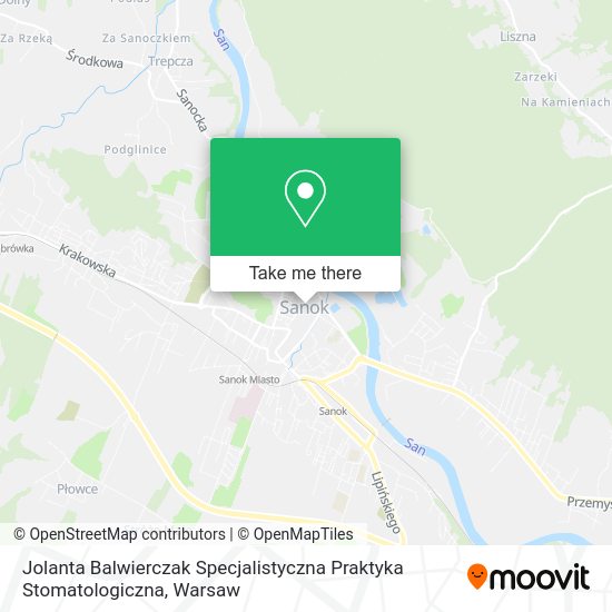 Jolanta Balwierczak Specjalistyczna Praktyka Stomatologiczna map