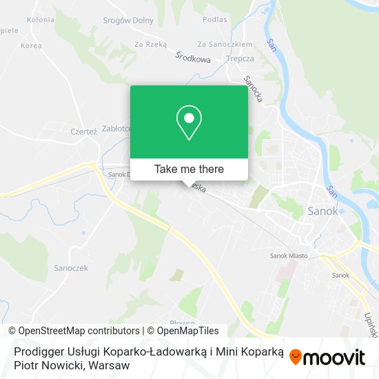 Prodigger Usługi Koparko-Ładowarką i Mini Koparką Piotr Nowicki map