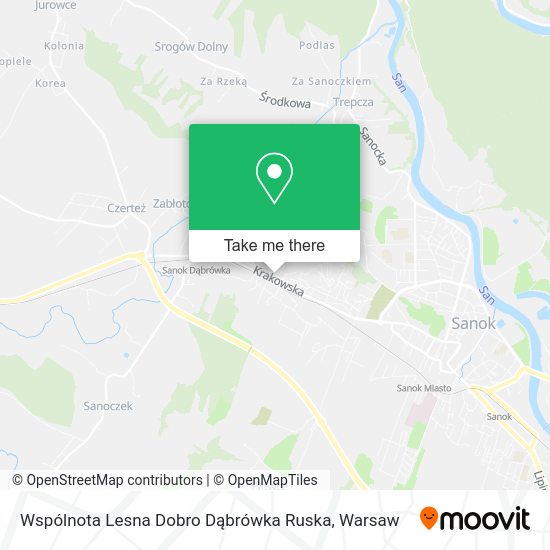 Wspólnota Lesna Dobro Dąbrówka Ruska map