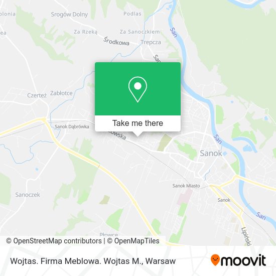 Wojtas. Firma Meblowa. Wojtas M. map