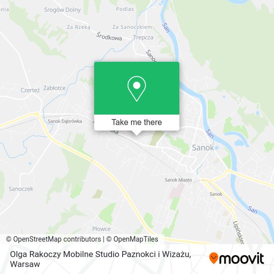 Olga Rakoczy Mobilne Studio Paznokci i Wizażu map