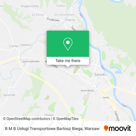 B M B Usługi Transportowe Bartosz Biega map