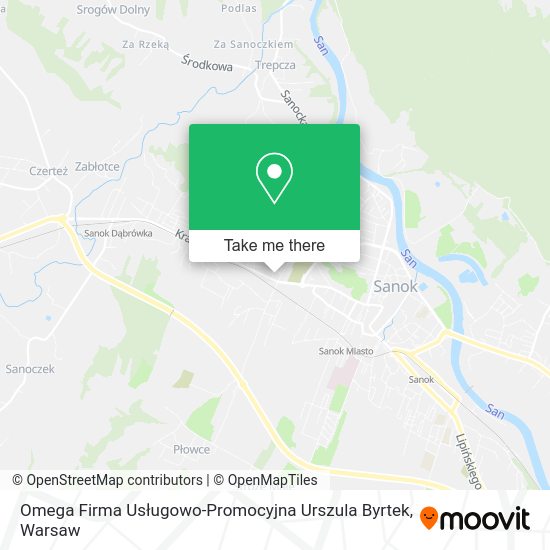 Omega Firma Usługowo-Promocyjna Urszula Byrtek map