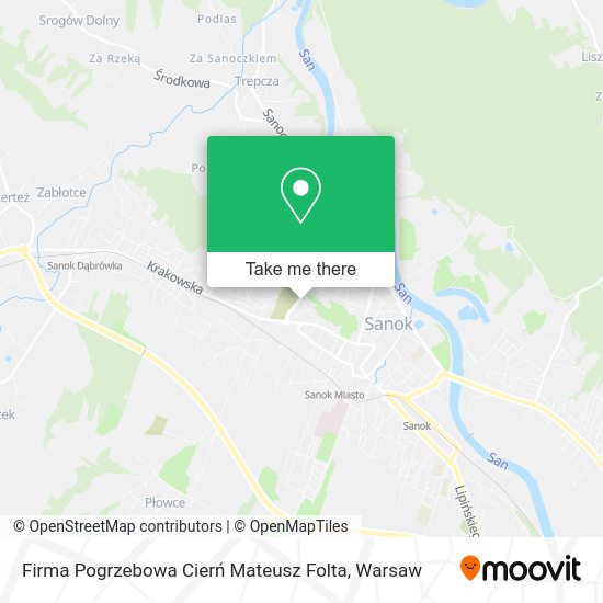 Firma Pogrzebowa Cierń Mateusz Folta map