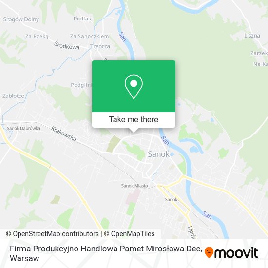 Firma Produkcyjno Handlowa Pamet Mirosława Dec map