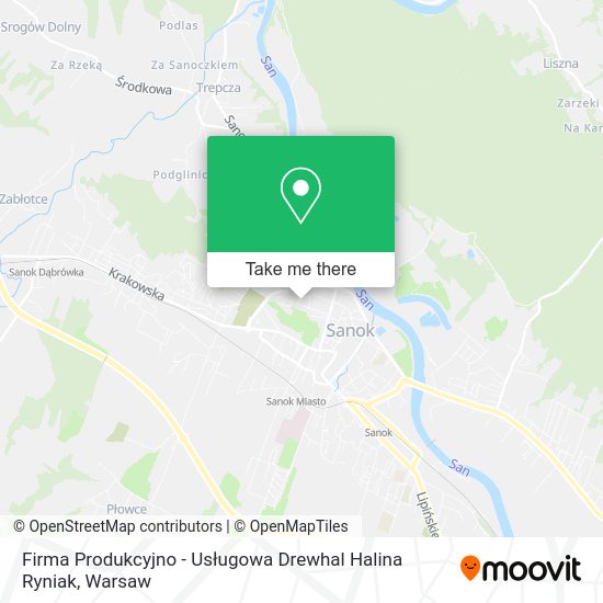 Firma Produkcyjno - Usługowa Drewhal Halina Ryniak map