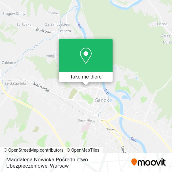 Magdalena Nowicka Pośrednictwo Ubezpieczeniowe map