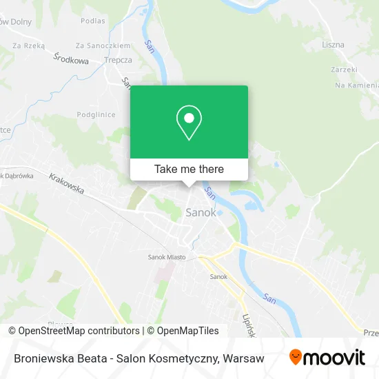 Карта Broniewska Beata - Salon Kosmetyczny