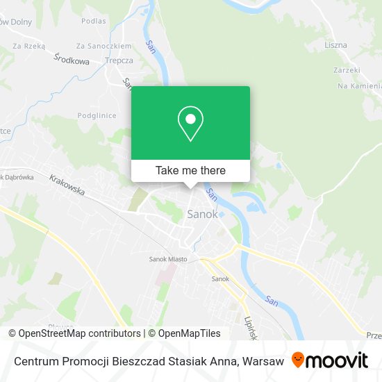 Centrum Promocji Bieszczad Stasiak Anna map