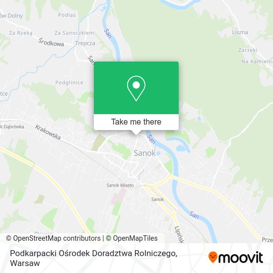 Podkarpacki Ośrodek Doradztwa Rolniczego map