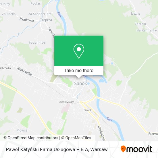 Paweł Katyński Firma Usługowa P B A map