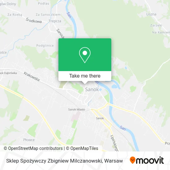 Карта Sklep Spożywczy Zbigniew Milczanowski