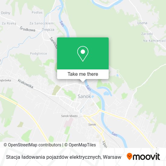 Карта Stacja ładowania pojazdów elektrycznych