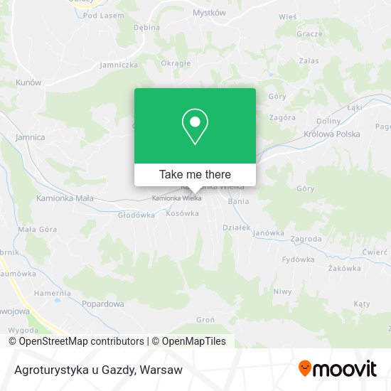 Agroturystyka u Gazdy map