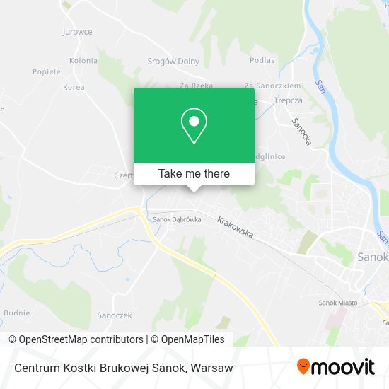 Centrum Kostki Brukowej Sanok map