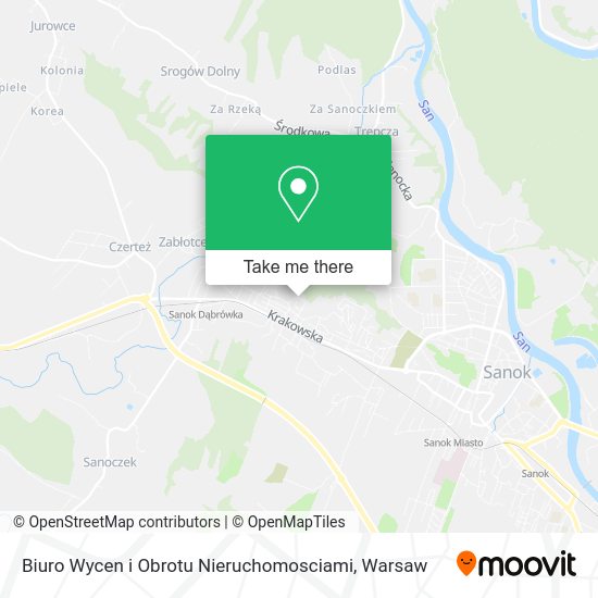 Biuro Wycen i Obrotu Nieruchomosciami map