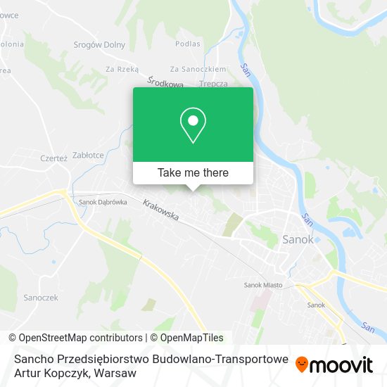 Sancho Przedsiębiorstwo Budowlano-Transportowe Artur Kopczyk map