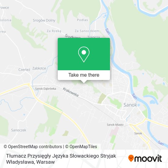 Tłumacz Przysięgły Języka Słowackiego Stryjak Władysława map