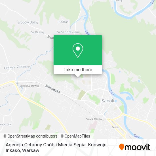 Agencja Ochrony Osób i Mienia Sepia. Konwoje, Inkaso map