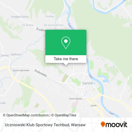 Uczniowski Klub Sportowy Techbud map