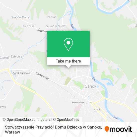 Stowarzyszenie Przyjaciół Domu Dziecka w Sanoku map