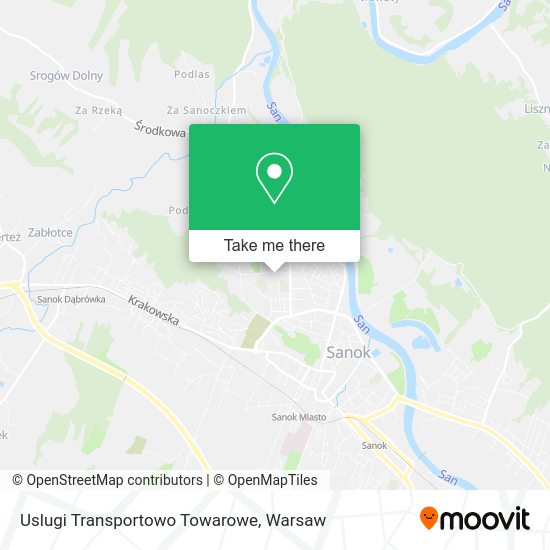 Uslugi Transportowo Towarowe map