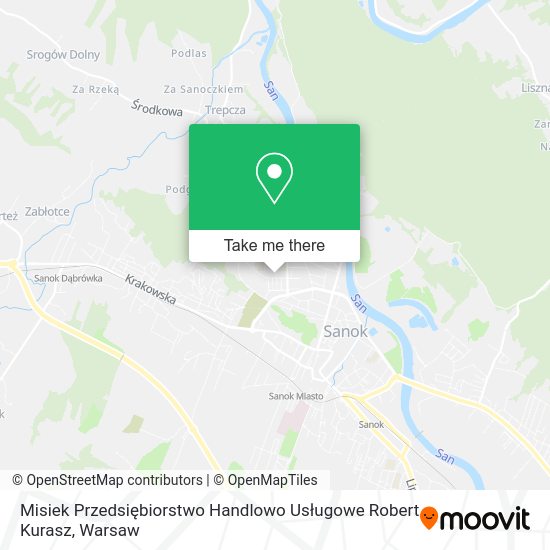 Misiek Przedsiębiorstwo Handlowo Usługowe Robert Kurasz map