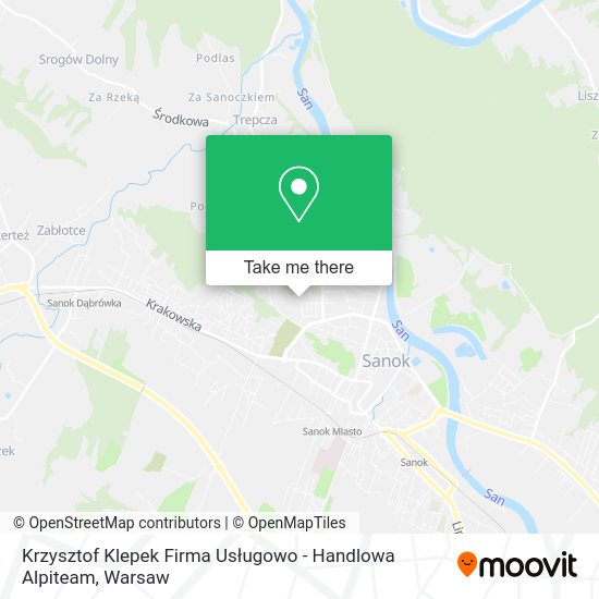 Krzysztof Klepek Firma Usługowo - Handlowa Alpiteam map