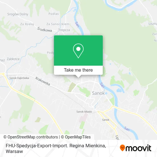 Карта FHU-Spedycja-Export-Import. Regina Mienkina