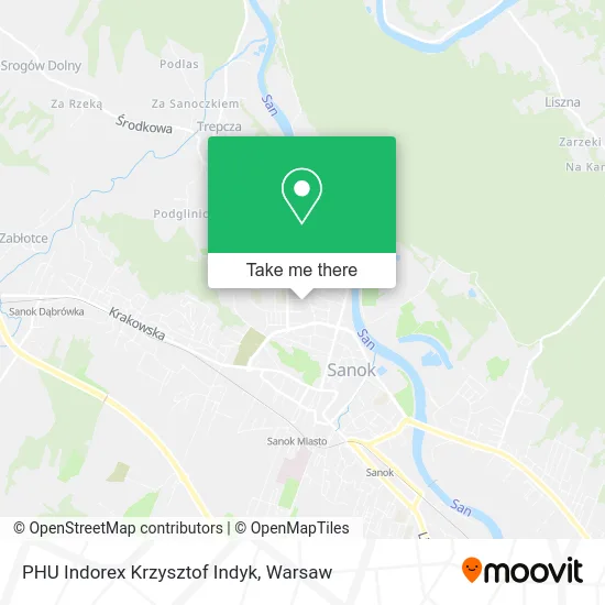 PHU Indorex Krzysztof Indyk map