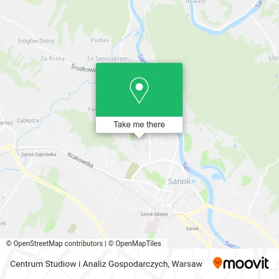 Карта Centrum Studiow i Analiz Gospodarczych