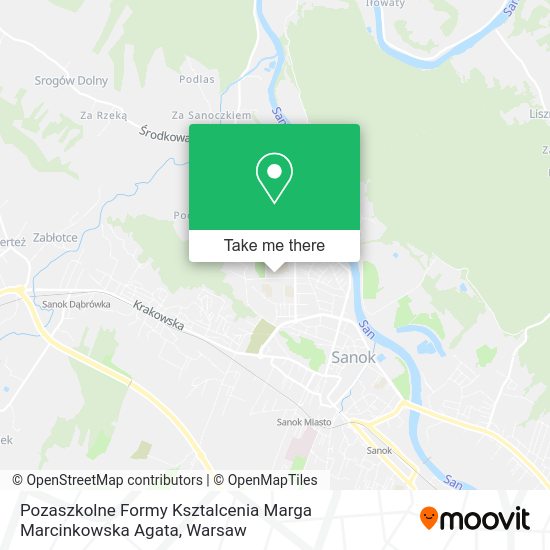 Карта Pozaszkolne Formy Ksztalcenia Marga Marcinkowska Agata