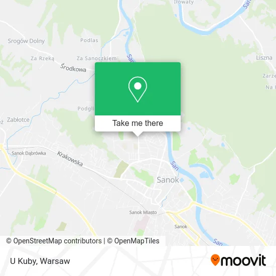 U Kuby map