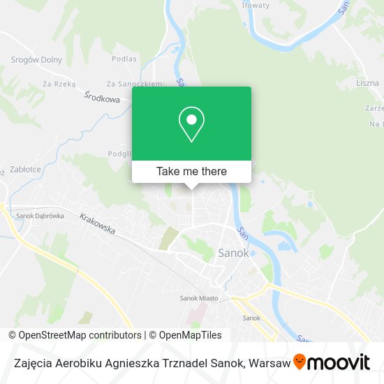 Zajęcia Aerobiku Agnieszka Trznadel Sanok map