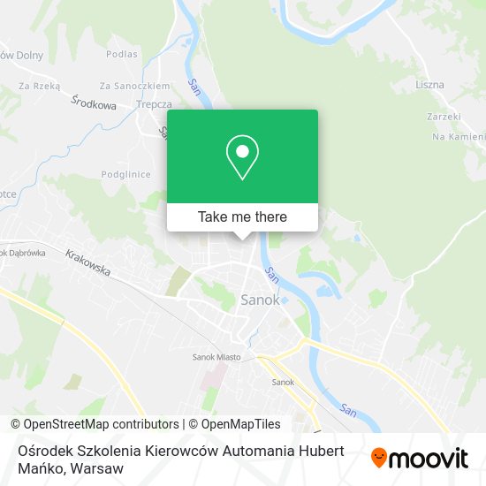 Ośrodek Szkolenia Kierowców Automania Hubert Mańko map